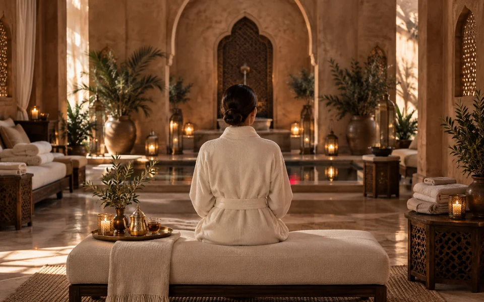 A hammam and spa interior